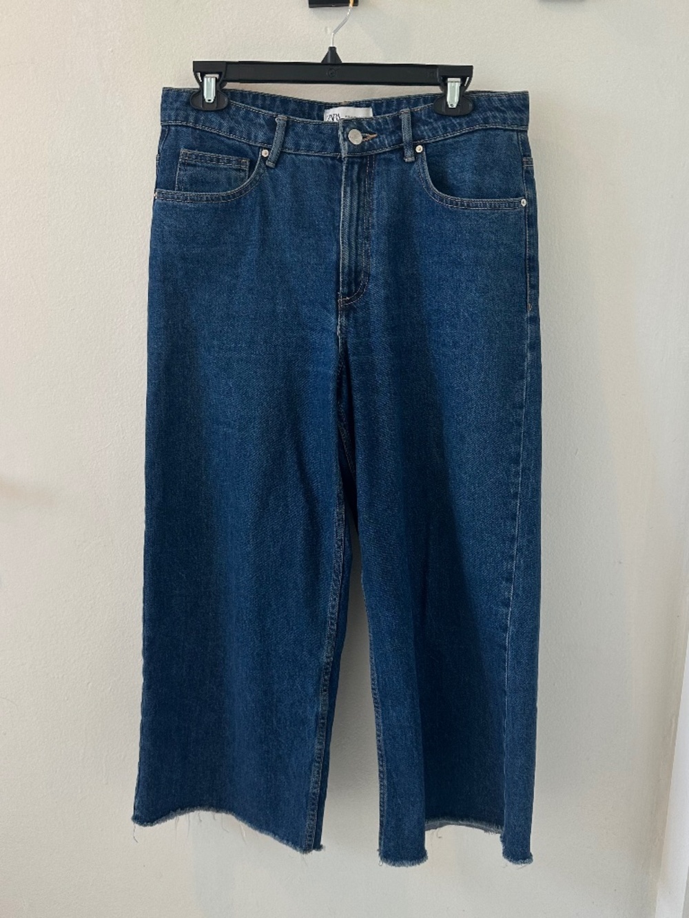 Zara Wide Leg Dark Wash Jeans - Size 6